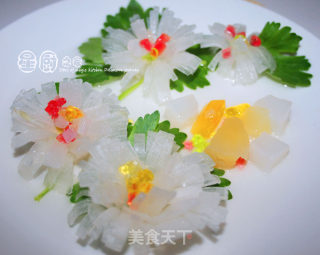 【simple and Beautiful, Healthy and Beautiful】crystal White Jade Chrysanthemum recipe