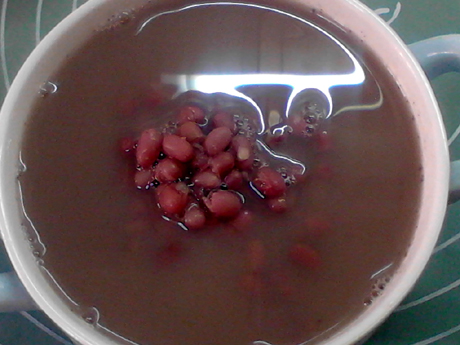 Durian Shell Red Bean Soup recipe