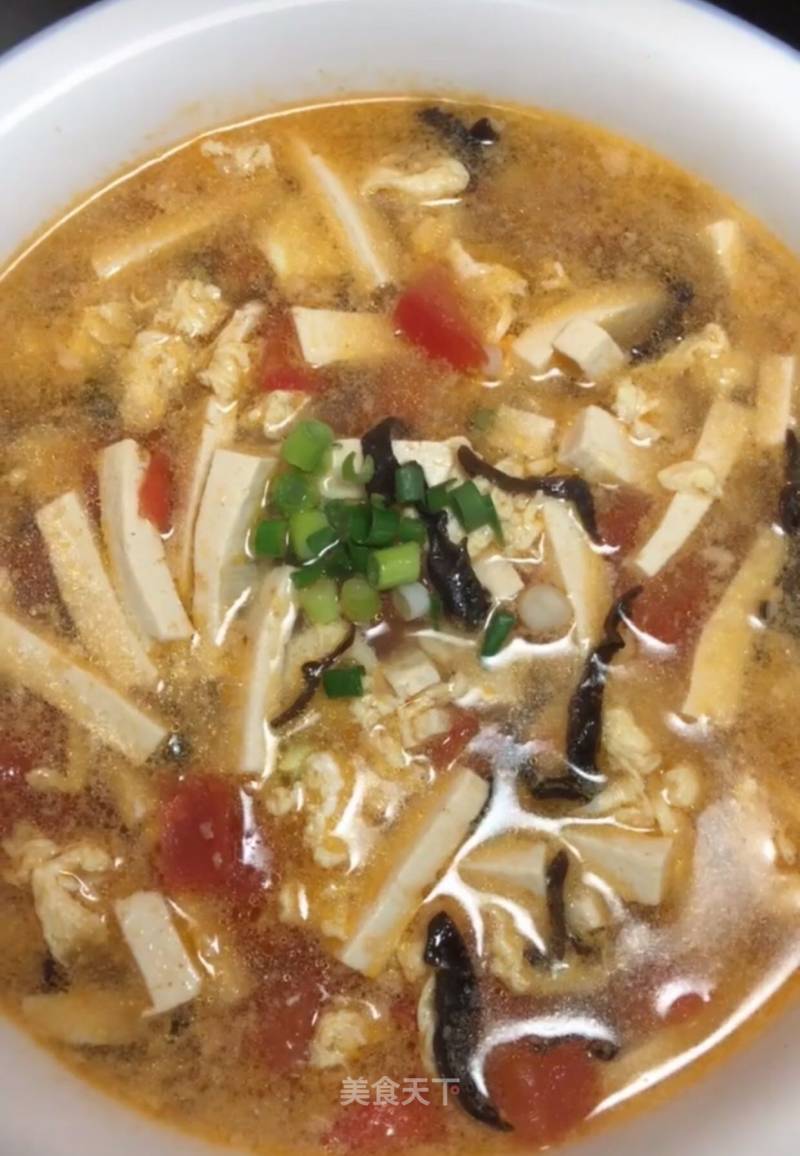 Tofu and Egg Drop Soup Recipe Simple Chinese Food