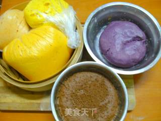 Colorful Steamed Buns recipe