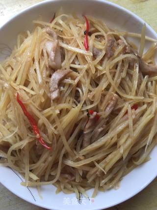 Fried Pork with Shredded Potatoes recipe