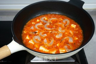 Braised Shrimp with Tomato Tofu recipe