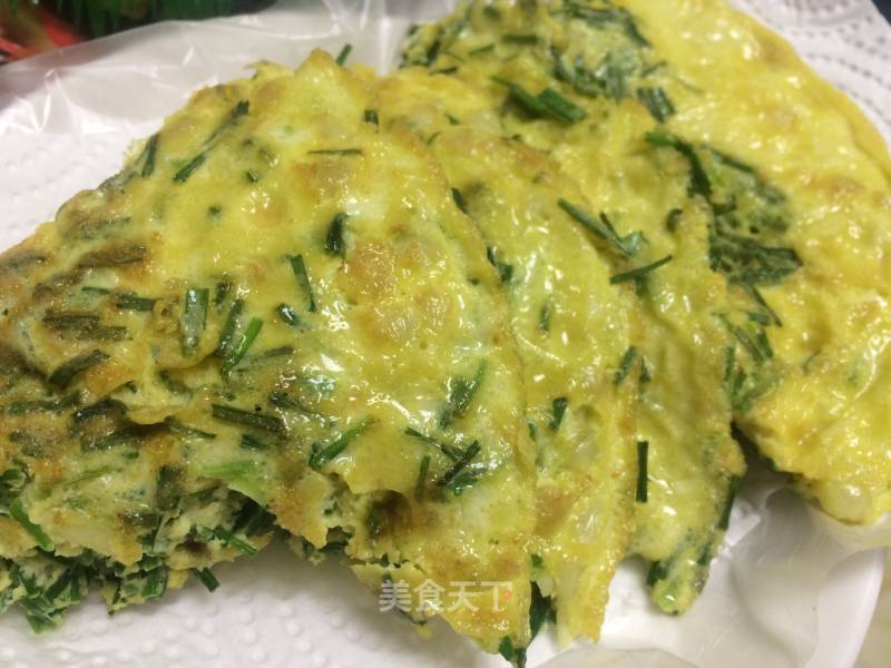 Wild Onion Egg Pancake recipe