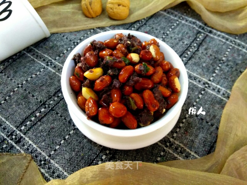 Fried Peanuts with Shrimp Paste recipe