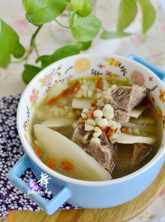 Chinese Yam and Job's Tears in Clay Pot recipe