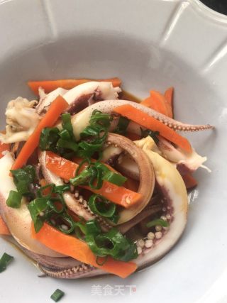 Squid Legs in Soy Sauce with Scallions recipe