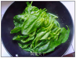Spinach in Clear Soup. recipe