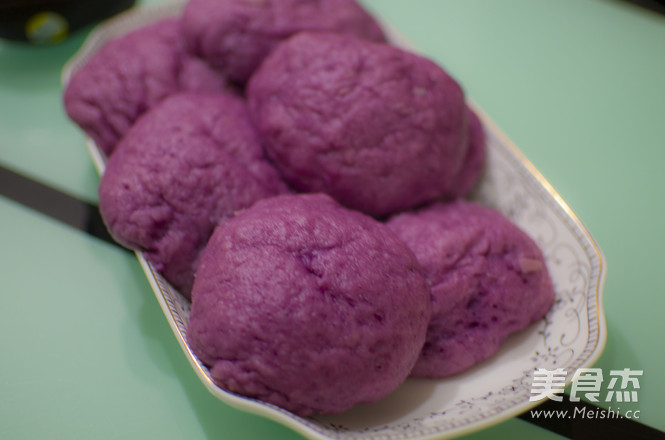 Soft Sweet Purple Sweet Potato Mantou recipe