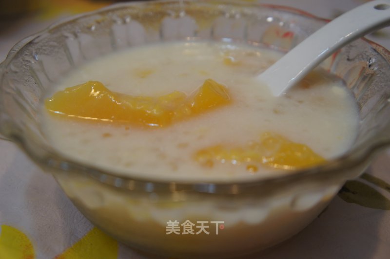 Papaya Double Milk Sago recipe