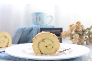 Sesame Pork Floss Cake Roll recipe