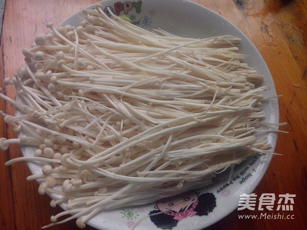 Minced Meat Enoki Mushroom recipe