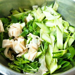 Tossed Cucumber and Bean Curd recipe