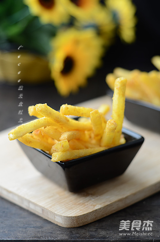 Salted Egg Yolk Baked French Fries recipe