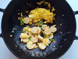 Fried Rice with Shrimp and Egg recipe