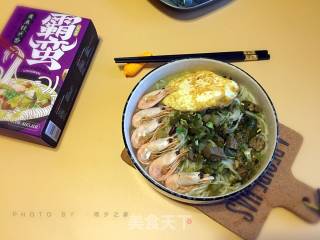 Beef Noodles with Seafood and Sauerkraut recipe