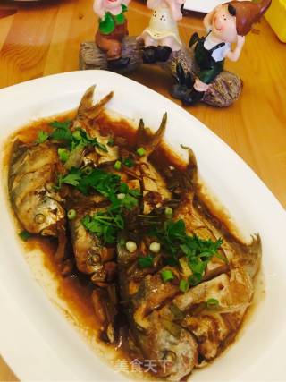 Braised Pomfret with Sauce recipe