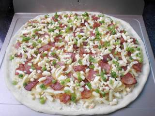 #aca烤明星大赛# Potatoes and Bacon Pizza recipe