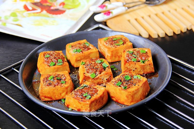 Grilled Tofu with Minced Meat recipe
