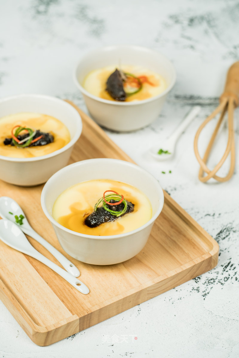 Sea Cucumber Steamed Egg recipe