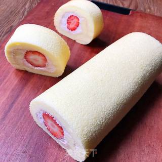 #四session Baking Contest and is Love to Eat Festival#strawberry Cream Cake Roll recipe