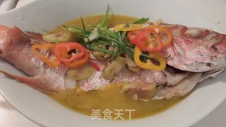 Olive Boiled Fire Fish recipe