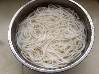 Rice Noodles with Spinach, Mushroom and Chicken Soup recipe