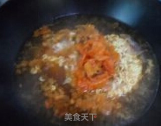 Korean Kimchi Instant Noodles recipe