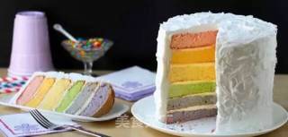 Vegetable and Fruit Rainbow Cake recipe