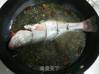 New School Sauerkraut Boiled Sea Bass recipe