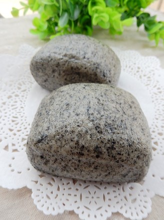 Black Sesame Okara Steamed Bun recipe