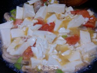 Tofu with Tomato and Mushroom recipe