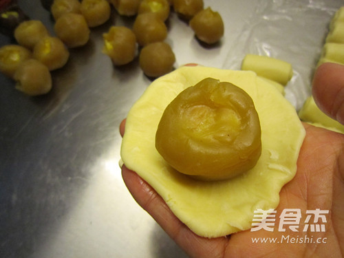 Lotus Paste Stuffed Egg Yolk Cake recipe