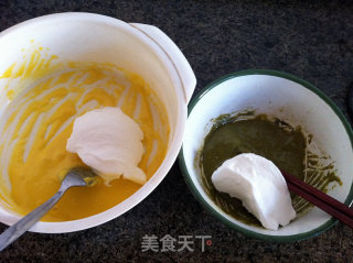 Matcha Pattern Chiffon Cake recipe