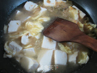 Tofu Soup with Mustard and Egg recipe