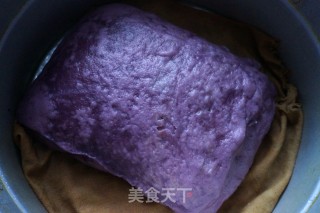 #trust之美#thousand-layer Purple Sweet Potato Hair Cake recipe