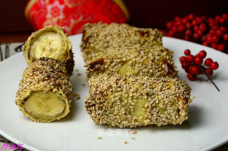 Sesame Banana Roll recipe