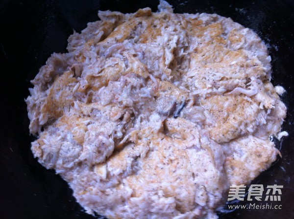 Scrambled Eggs with White Snow Shrimp recipe