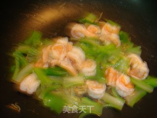 Kale Flower Shrimp Balls recipe