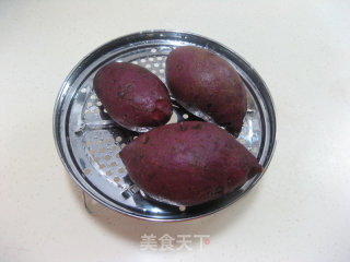 Purple Sweet Potato Milk Almond Paste recipe