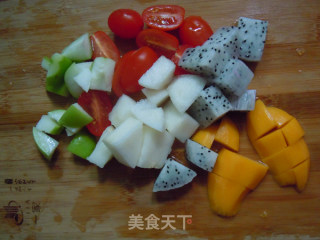 【salad Fruit】---new Year's Eve Fruits Solve Greasy recipe