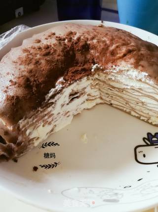 Caramel Coffee Cocoa Layer Cake recipe