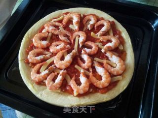 Plenty of Supreme Shrimp and Salmon Pizza recipe