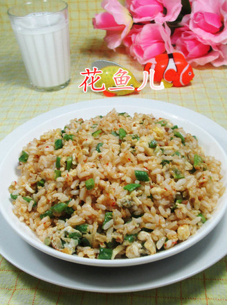 Fried Rice with Beans and Eggs