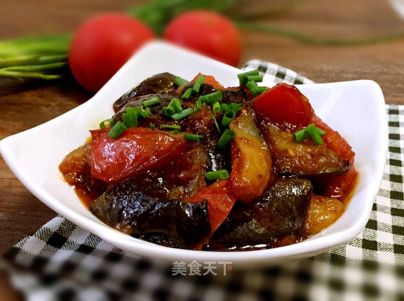 Stir-fried Eggplant with Tomatoes recipe