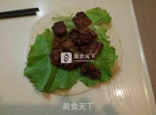 Korean Fried Pork Belly with Burrito recipe