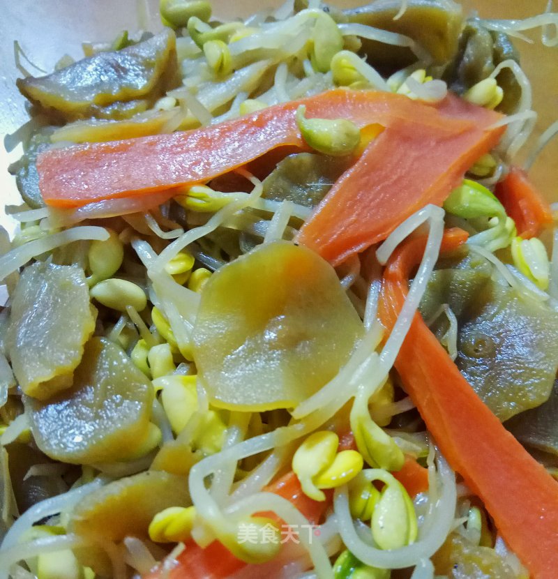 Stir-fried Fragrant Bean Sprouts with Tribute Vegetables recipe