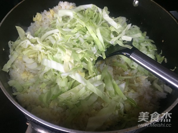 Fried Rice with Ball Vegetables recipe