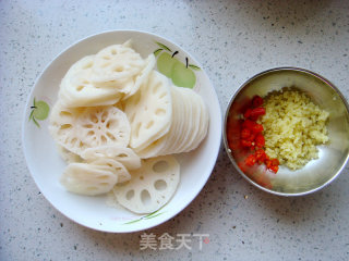 Hot and Sour Lotus Root Slices recipe