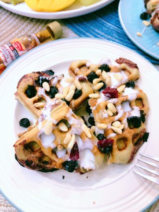 Matcha Waffles (with Filling) recipe