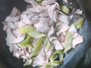 Fried Pork with Pleurotus Eryngii recipe